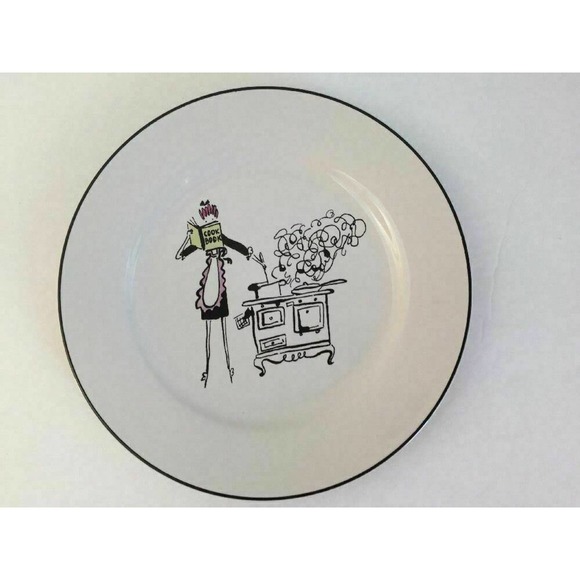 Set of 4 Rosanna Ceramic Salad Plates A Woman's Work is Never Done 8" - Picture 8 of 13